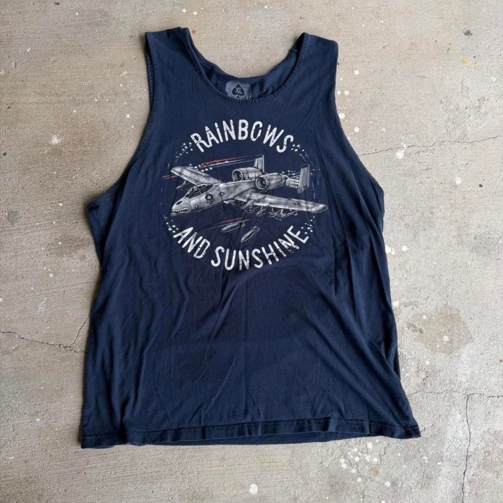 Rainbows and Sunshine black tank‎ top